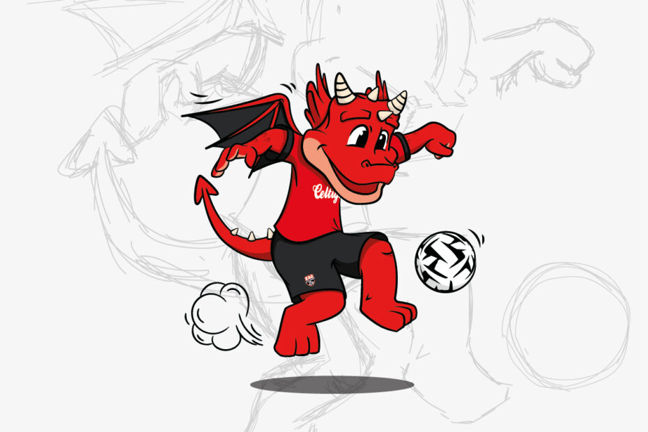 creation roudy mascotte