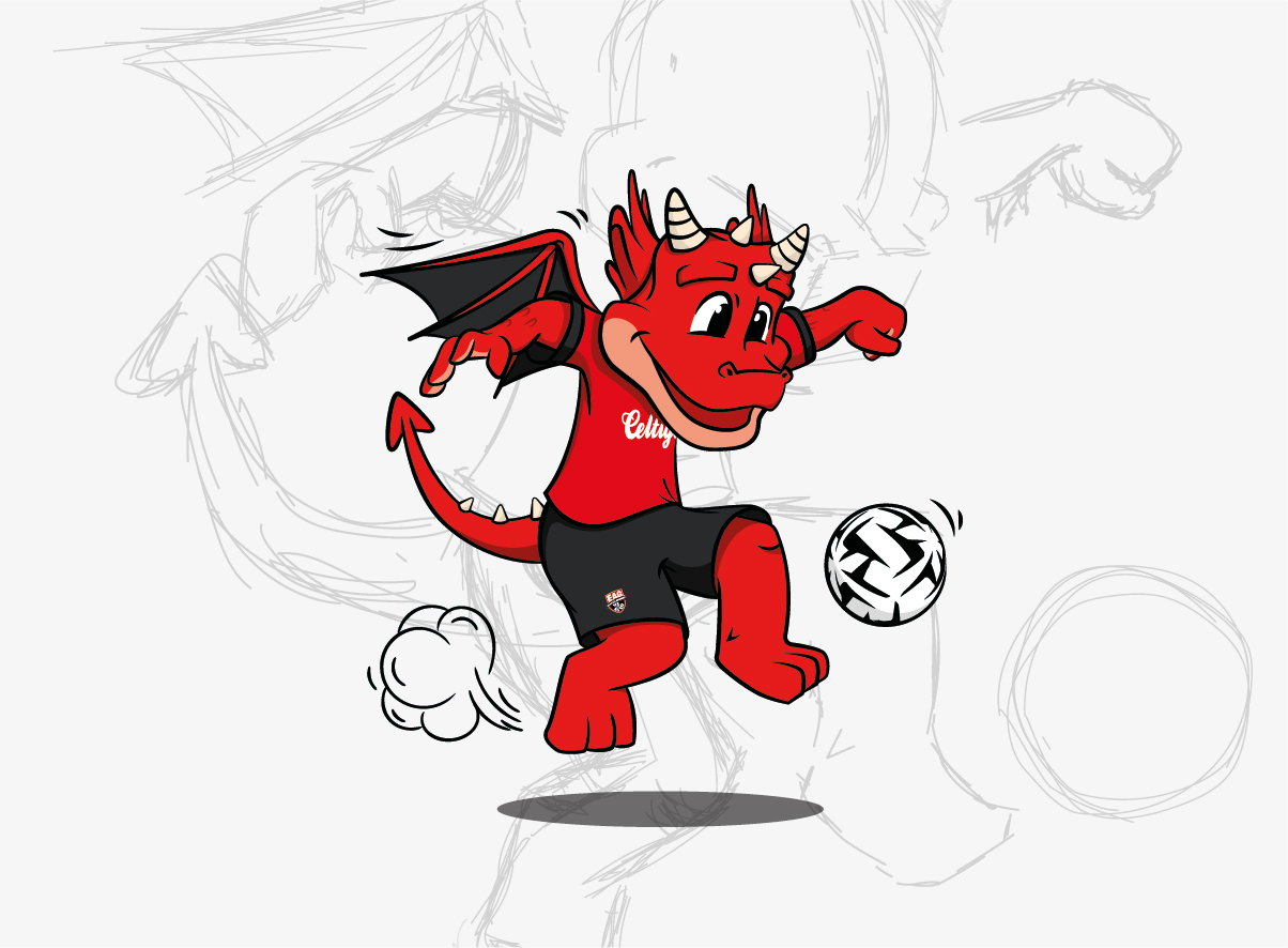 creation roudy mascotte