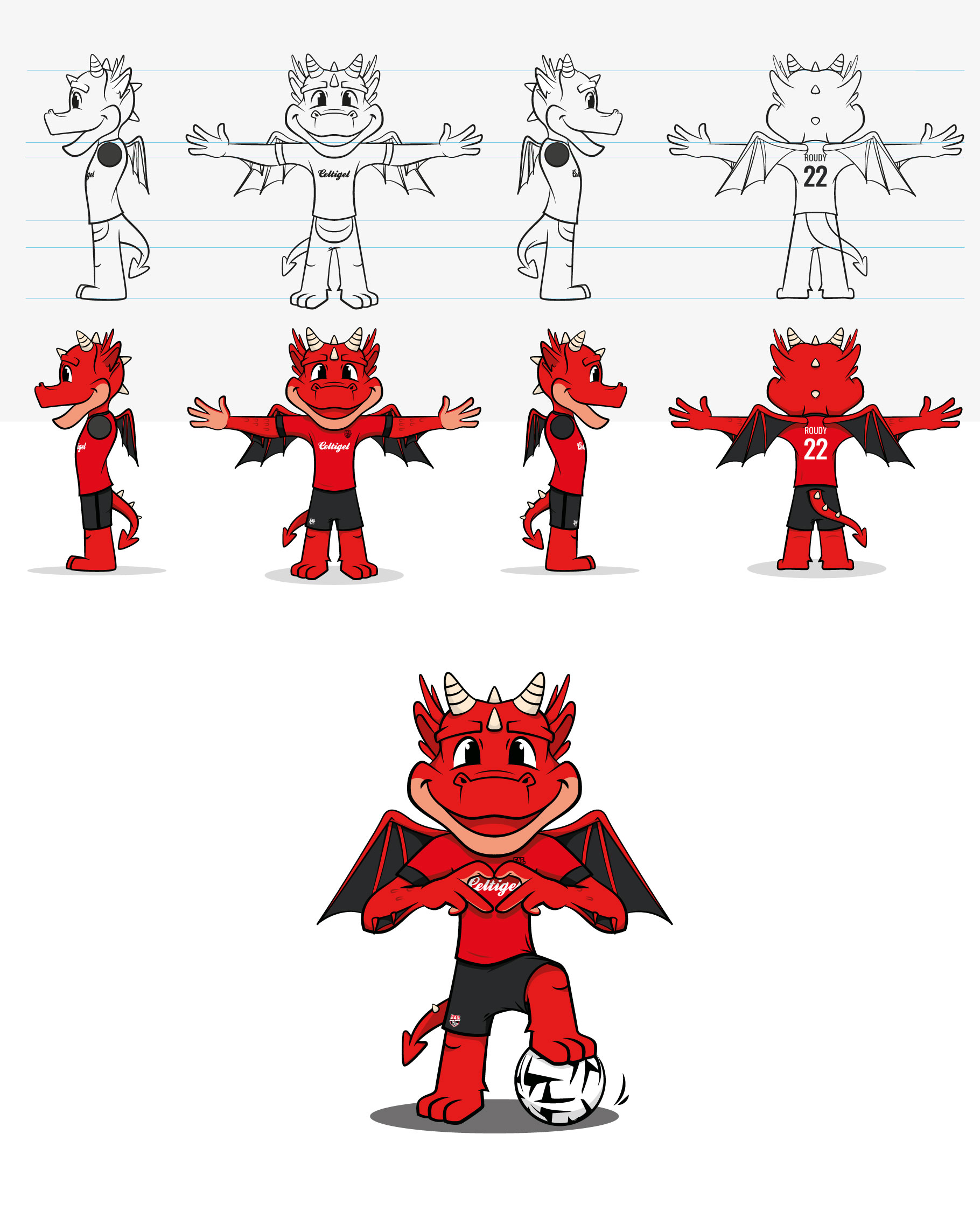 dessin creation mascotte agence