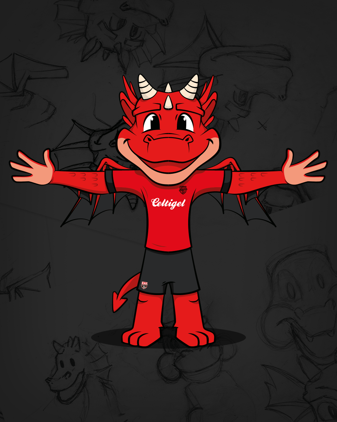 conception mascotte foot